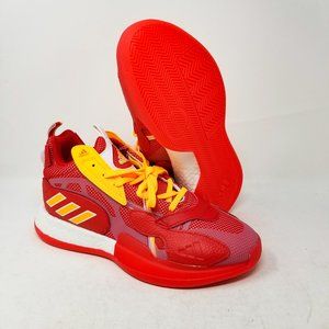 adidas Men's Athletic Shoes Red and Yellow